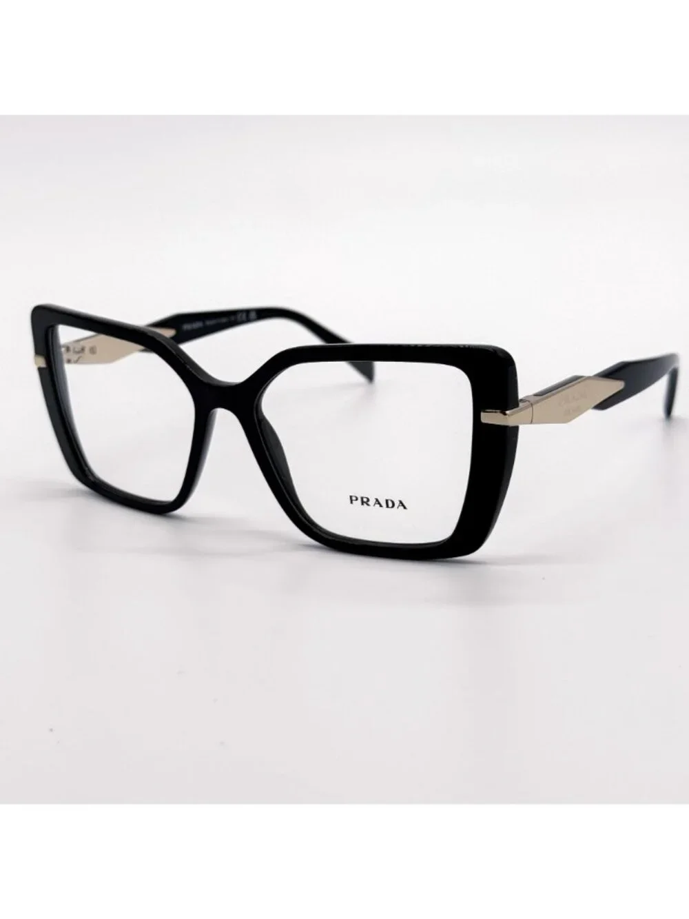 New Prada PR 03ZV Black Butterfly Frame Women Eyeglasses PR03ZV 1AB1O1